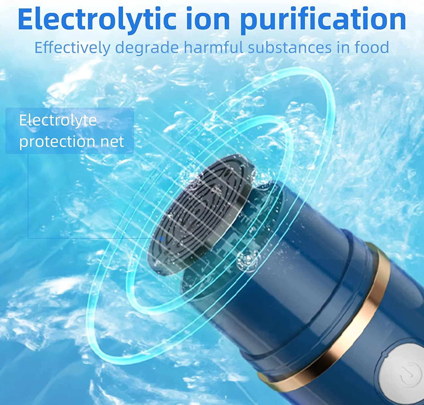 Fruit and Vegetable Cleaner Machine,Ipx7 Waterproof Fruit Vegetables Washing Cleaner,Usb Wireless Fruit Vegetable Washer Food Purifier for Seafood Rice Meat Food Cleaner