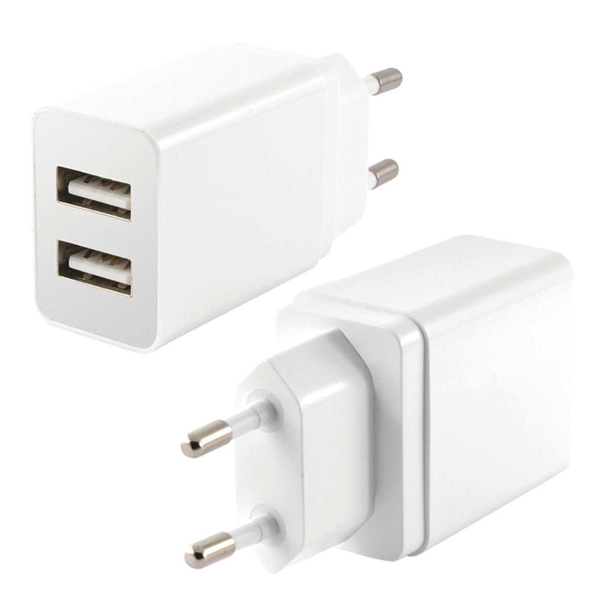 Wall Charger KSIX 2 USB 2.4A White-8