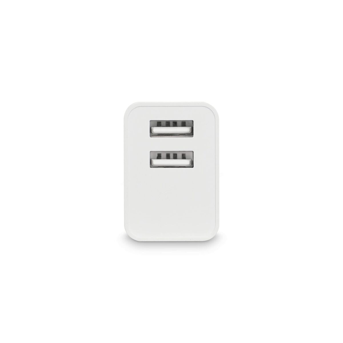 Wall Charger KSIX 2 USB 2.4A White-2