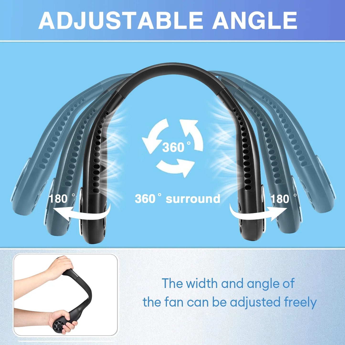 3-Speed Lightweight Personal Neck Fan