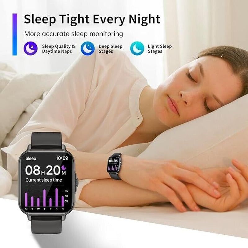 Smart Watch for Men Women with Intelligent Reminders 1.85" Touch Screen