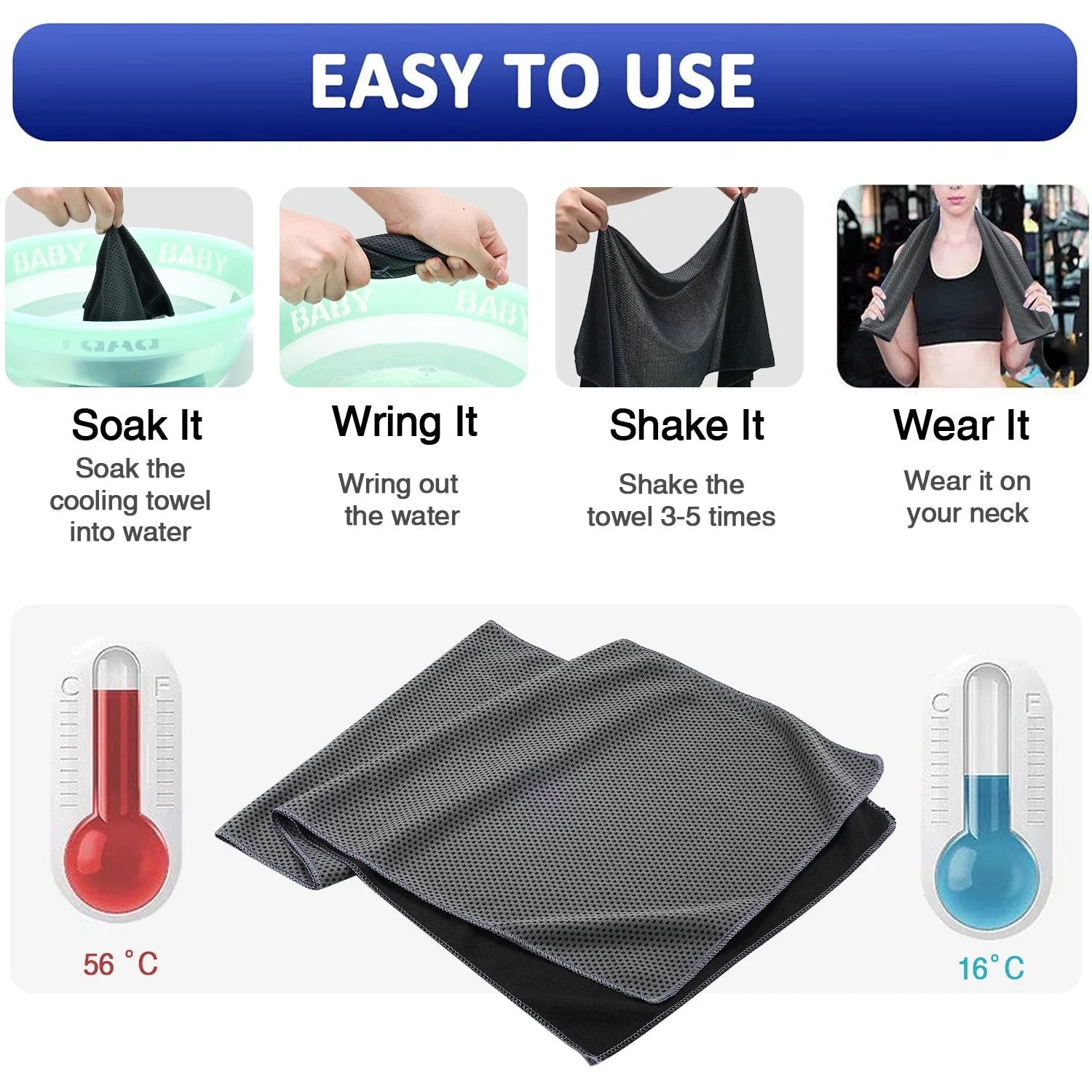 3-Speed Lightweight Personal Neck Fan